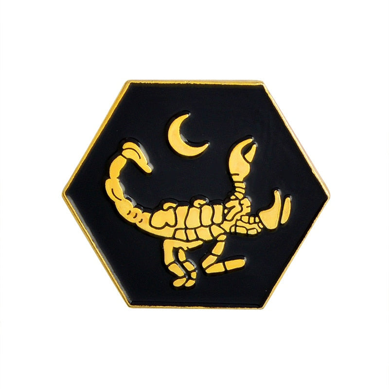 Skeleton Devil Enamel Pin Button