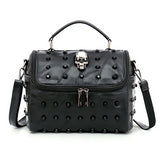 Genuine *Sheep Leather *Messenger Bag with Rivets
