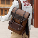 Large Capacity PU Leather Backpack