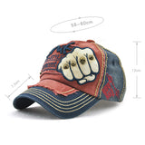 Men Women Fist Letter Embroidery Baseball Hat