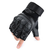 Motorcycle Fingerless Glove  Hard Knuckle Protective Gear
