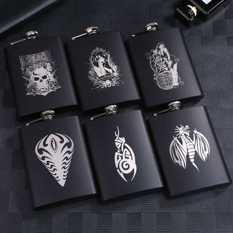 8oz(230ML) Stainless Steel  *Skull Hip Flasks 