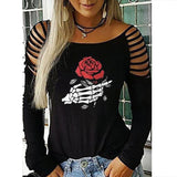 Punk T-shirt  *Long Sleeve  *Skull  Streetwear 