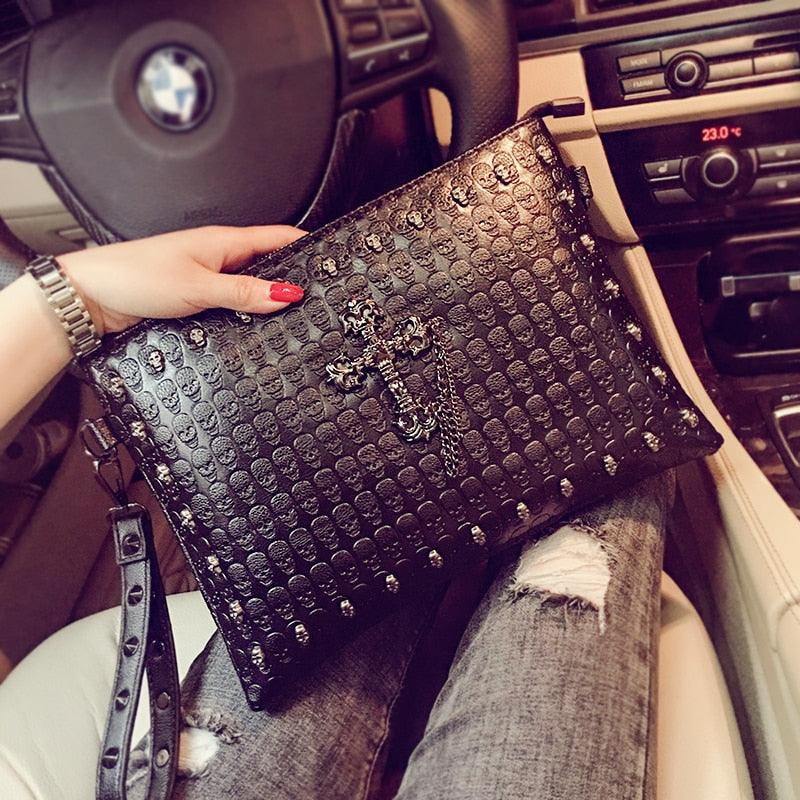 Skull Shoulder * IPAD  Bag  