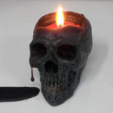 Skull Head Smokeless Skeleton Candle