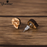 Women's Wooden Stud Earrings Jewellery - WOOD