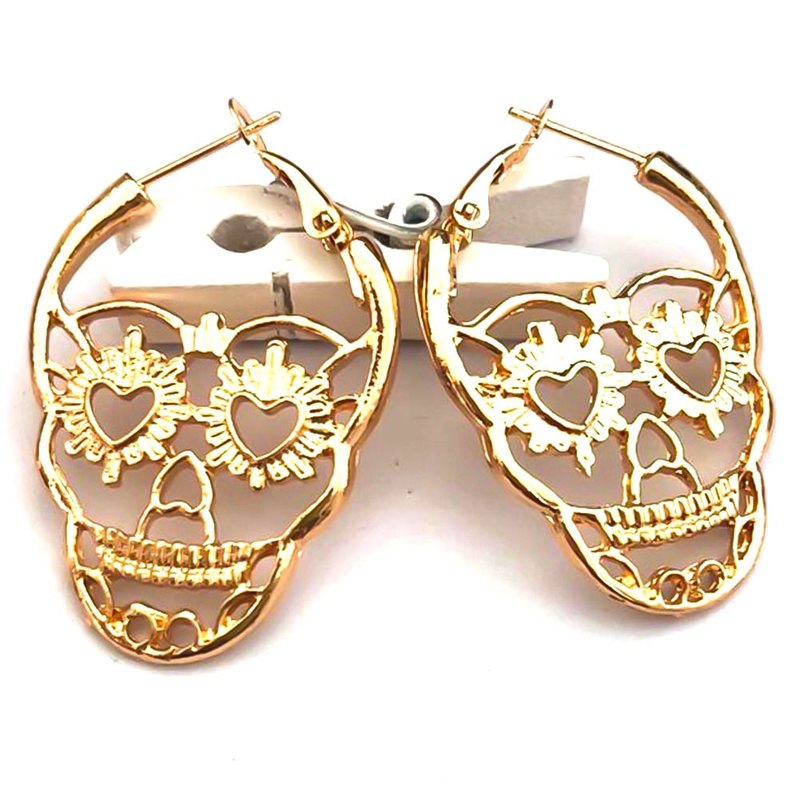 Steampunk  Skull Stud Earrings