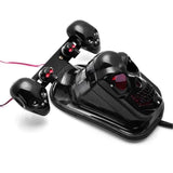 Motorcycle Skull Rear Brake Plate Tail Turn Signal Light For Harley Bobber Chopper Black