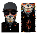 3D Seamless Skull Bandana  Covid Mask