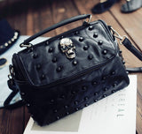Genuine *Sheep Leather *Messenger Bag with Rivets