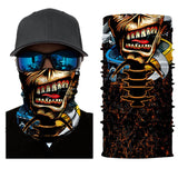 3D Seamless Skull Bandana  Covid Mask