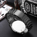 Luxury Skull Men Watches Steampunk  reloj hombre Engrave Stainless Steel Quartz Mens Creative Male Wrist Clock Relogio Masculino