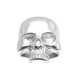 Gold Stainless Steel Smooth Skull Ring