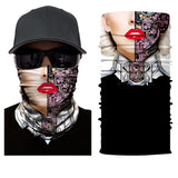 3D Seamless Skull Bandana  Covid Mask