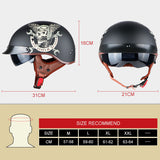 TORC T55 vintage motorcycle helmet vintage summer half helmet with inner visor jet retro capacete casque moto  DOT