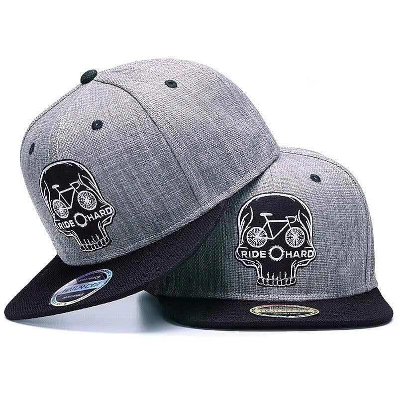 Original Baseball Snapback Cap Embroidery SKULL