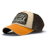 Denim Cotton Distressed Motorcycle Caps