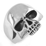 Skull Biker Ring Stainless Steel Jewelry Classic Punk Silver Black Gold Motor Biker Skull Ring Men Women SWR0036