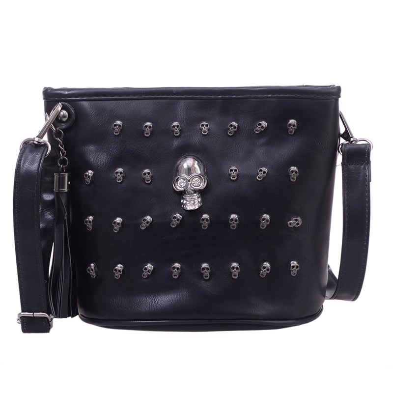 Skull Design Messenger Handbags  *Shoulder Satchel  *Skull Crossbody Bag 
