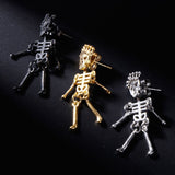 Earrings Skull Skeleton Man Women Jewelry Charms Personality Hollow Vintage Fashion Creative Hip Hop Ear