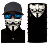 3D Seamless Skull Bandana  Covid Mask