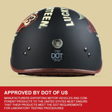 TORC T55 vintage motorcycle helmet vintage summer half helmet with inner visor jet retro capacete casque moto  DOT