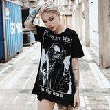 Gothic Black Cat T shirt Dress 2021