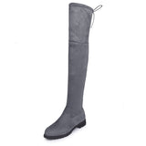 2020 Winter Thigh High Boots  *Suede Black/Gray/Red 