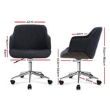 Wooden Gaming Chairs Executive Fabric Grey