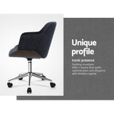 Wooden Gaming Chairs Executive Fabric Grey