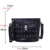 Streetwear Skull Messenger Shoulder Satchel  Skull Crossbody Bag