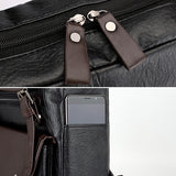 Large Capacity PU Leather Backpack