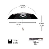 Pirate Skull & Cross Bones Automatic Folding Umbrella