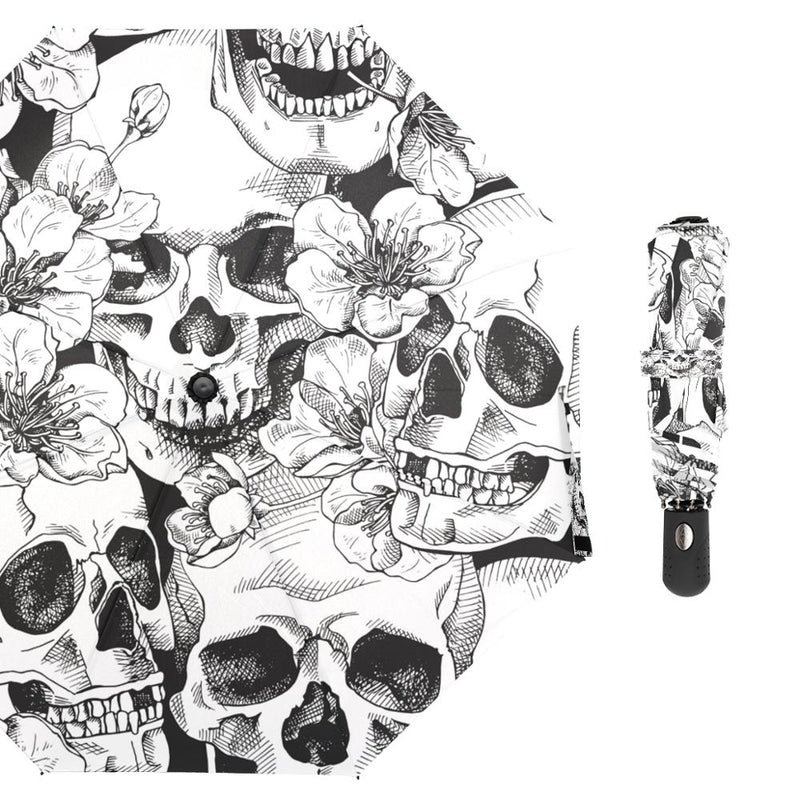 Wind Resistant Skull Automatic Umbrella