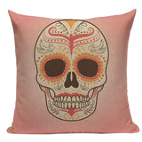 Skull Linen Cushion Cover  45x45