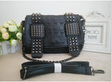 Womens PU Leather Skull Shoulder / Crossbody Bag with Chain