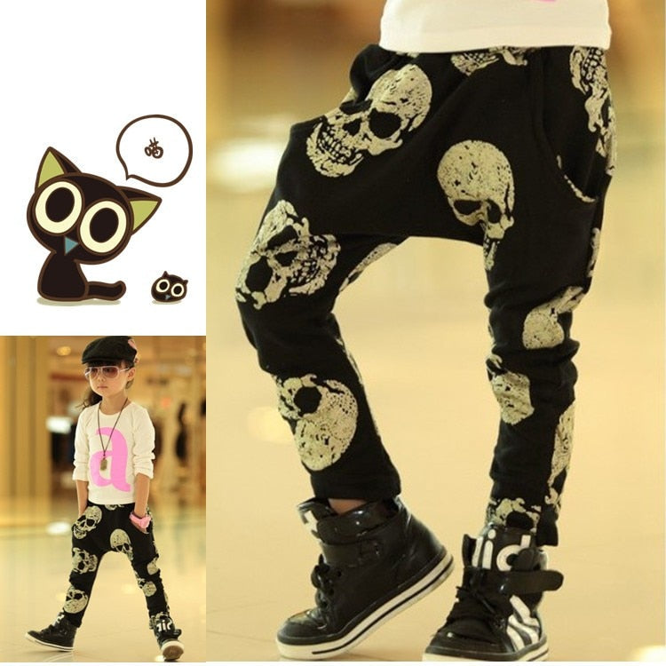 Kid's Skull Harem Pants