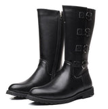 Motorcycle Boots Skull Combat Boots