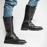 Motorcycle Boots Skull Combat Boots