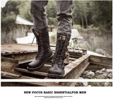 Motorcycle Boots Skull Combat Boots