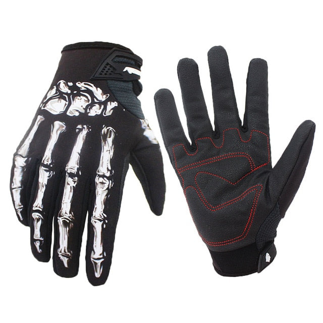 Skeleton Bones Winter Warm Cycling Gloves Windproof Waterproof Touchscreen Sports Gloves