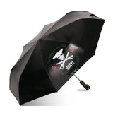 Pirate Skull & Cross Bones Automatic Folding Umbrella