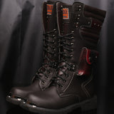Men's Cowhide Genuine Leather Motorcycle Boots
