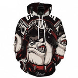 Skull 3D Hoodie Sweatshirt L-6XL