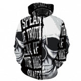 Skull 3D Hoodie Sweatshirt L-6XL
