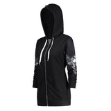 Gothic Winged Skull Hooded Women's Hoodies