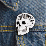 Gothic Punk Skull Hard Enamel Pin