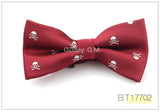Slim Skull Ties For Men Classic Polyester Neckties