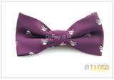 Slim Skull Ties For Men Classic Polyester Neckties