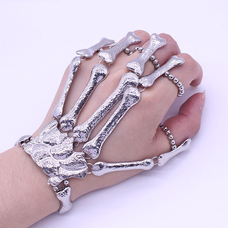 Gothic Skeleton Bone Hand Bracelet